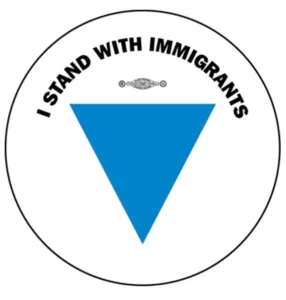 blue triangle project site badge